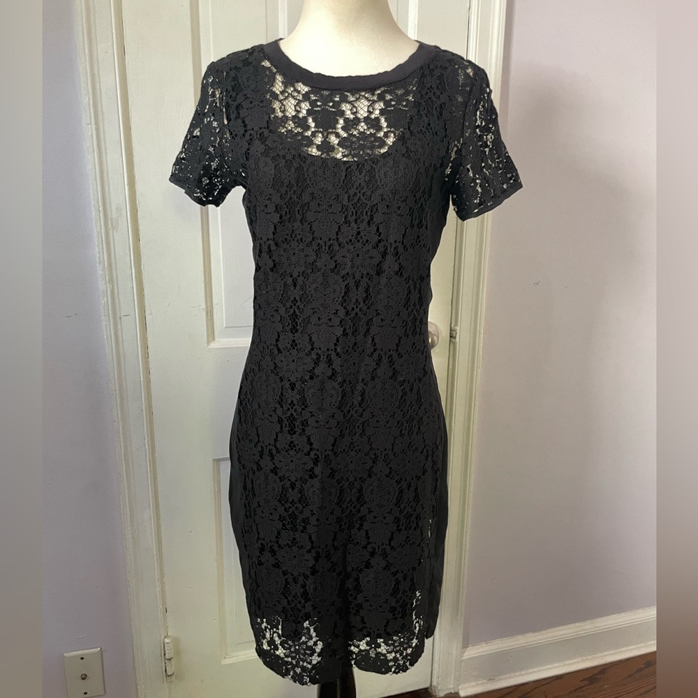 Rebecca Taylor Black Lace Dress – Size 2